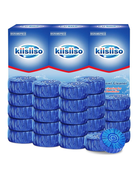 Tabletas Limpiadoras para Inodoro KIISIISO 30 Paquetes 1.5kg Tabletas Limpiadoras para Inodoro KIISIISO 30 Paquetes 1.5kg