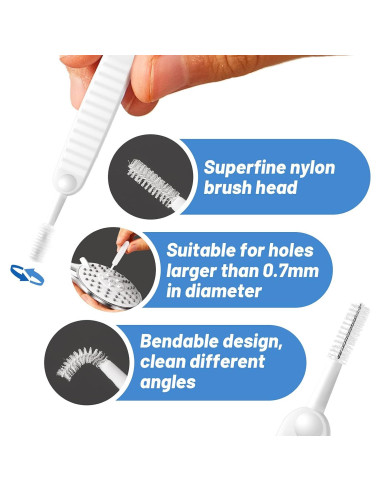 30 Cepillos de Limpieza Didaey para Cabezal de Ducha - Nylon