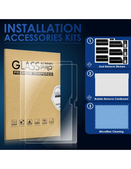 Protector de Pantalla DETUOSI 10.1" Vidrio Templado ECOPAD THTH-K12C Protector de Pantalla DETUOSI 10.1" Vidrio Templado ECOPAD THTH-K12C