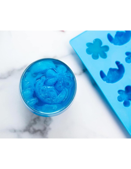 Bandeja de Hielo Silver Buffalo Lilo y Stitch Azul 8 Cubos Bandeja de Hielo Silver Buffalo Lilo y Stitch Azul 8 Cubos