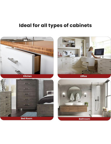 Protector de Borde de Gabinete Cabinet Hero 61 cm Blanco - Paquete de 4