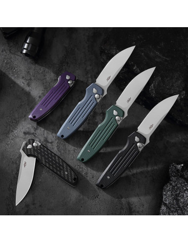 Cuchillo Plegable Firebird FH926-BK Acero D2 Mango G10 Negro