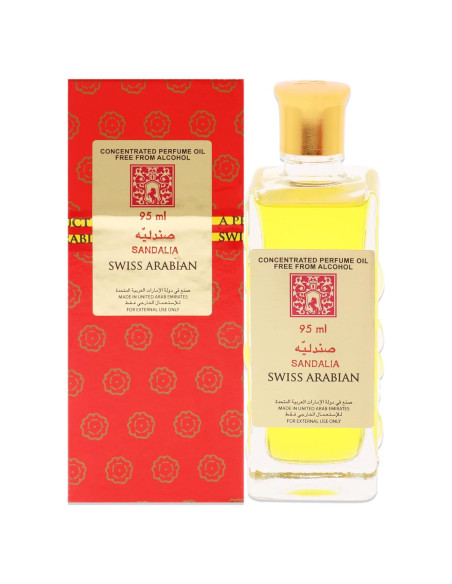 Aceite de Perfume Swiss Arabian Sandalia 90 ml - Sin Alcohol Aceite de Perfume Swiss Arabian Sandalia 90 ml - Sin Alcohol
