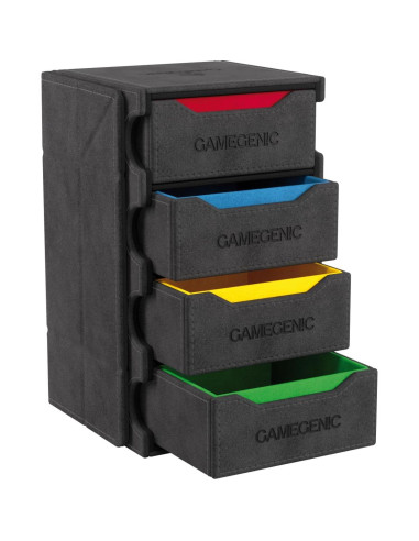 Caja de Tokens Gamegenic - Almacenamiento Multifuncional Negro