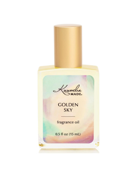 Aceite de Fragancia Kuumba Made Golden Sky 15 ml - Vainilla, Rosa, Ámbar Aceite de Fragancia Kuumba Made Golden Sky 15 ml - Vainilla, Rosa, Ámbar