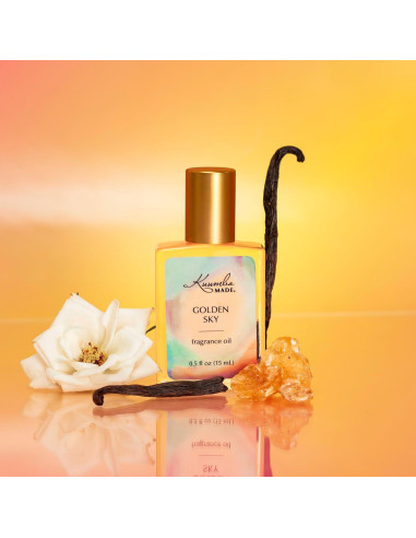 Aceite de Fragancia Kuumba Made Golden Sky 15 ml - Vainilla, Rosa, Ámbar