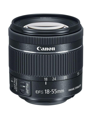 Lente Canon EF-S 18-55mm f/4-5.6 IS STM + Kit de Filtros y Accesorios
