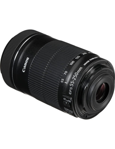 Lente Canon EF-S 55-250mm f/4-5.6 IS STM + Kit de Filtros Lente Canon EF-S 55-250mm f/4-5.6 IS STM + Kit de Filtros