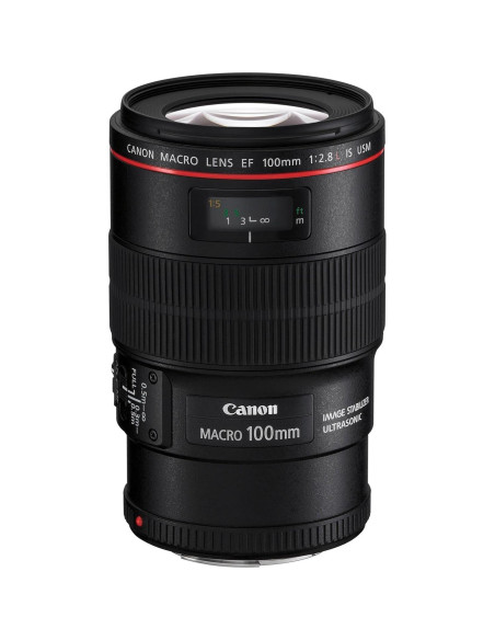 Lente Macro Canon EF 100mm f/2.8L IS USM para DSLR Lente Macro Canon EF 100mm f/2.8L IS USM para DSLR