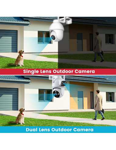 Cámara de Seguridad Exterior XVIM 2PK 6MP WiFi 2.4GHz IP65
