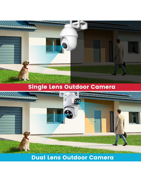 Cámara de Seguridad Exterior XVIM 2PK 6MP WiFi 2.4GHz IP65 Cámara de Seguridad Exterior XVIM 2PK 6MP WiFi 2.4GHz IP65