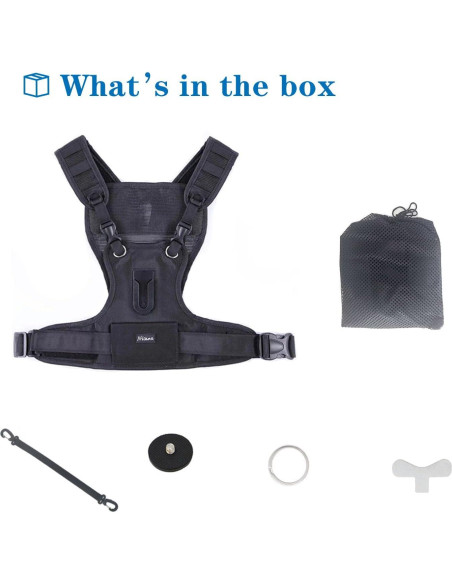 Arnés de cámara doble hombro Nicama S-VEST Pro para DSLR Arnés de cámara doble hombro Nicama S-VEST Pro para DSLR