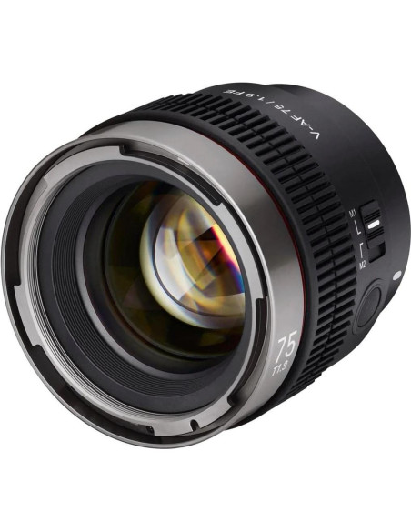 Lente Cine AF Rokinon 75mm T1.9 para Sony E - 8K Lente Cine AF Rokinon 75mm T1.9 para Sony E - 8K