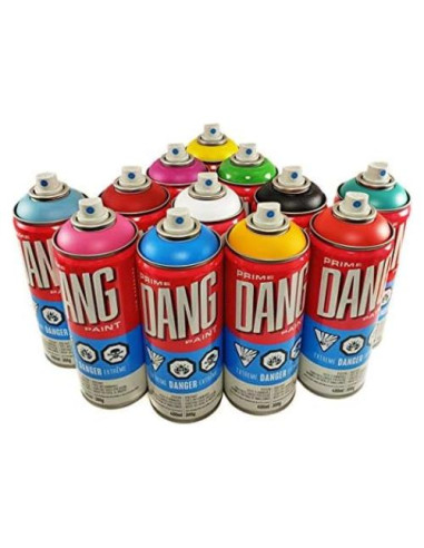 Pintura en Spray DANG Prime 12 Colores 400ml Mate