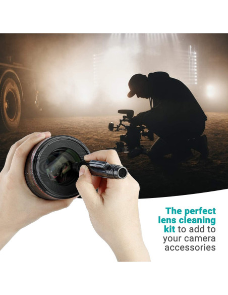 Kit de Limpieza Movo para Cámara DSLR - 10 Hisopos, Líquido y Paños Kit de Limpieza Movo para Cámara DSLR - 10 Hisopos, Líquido y Paños