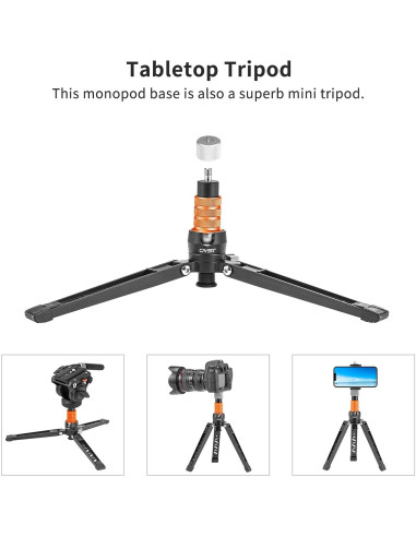 Monopod Telescópico Cayer FP34 con Cabezal Fluido 180 cm