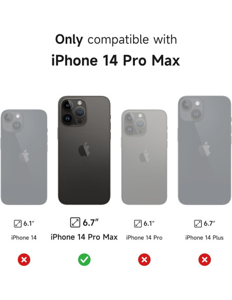 Funda SURITCH para iPhone 14 Pro Max con soporte y cámara Funda SURITCH para iPhone 14 Pro Max con soporte y cámara