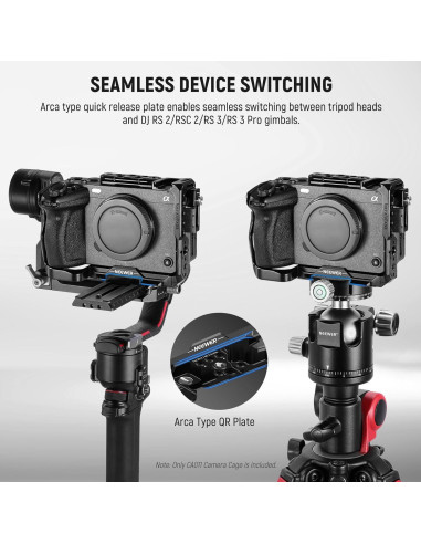Jaula de Cámara NEEWER CA024 para Sony FX3 FX30 con Mango XLR