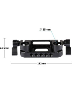Abrazadera Doble de Varilla 15mm CAMVATE para Rig de Hombro 2