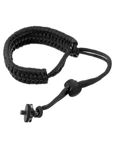 Correa de Muñeca para Cámara Nylon Ajustable 30cm - Negro