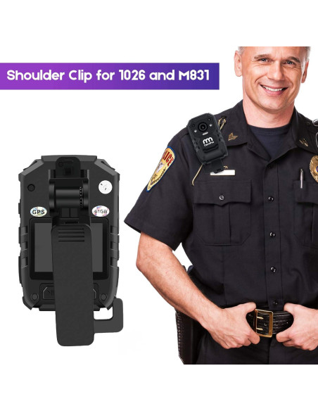 Kit de Accesorios CammPro para Cámara Corporal I826 - Soporte, Cargador y Clips Kit de Accesorios CammPro para Cámara Corporal I826 - Soporte, Cargador y Clips