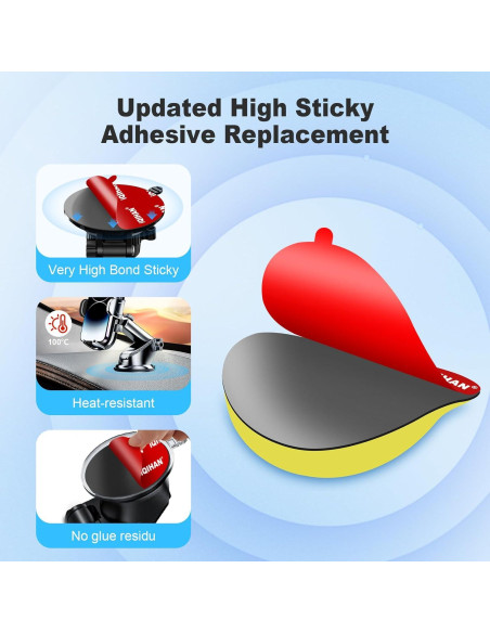 Almohadillas Adhesivas Doble Cara 70mm Promkig - 6 Piezas