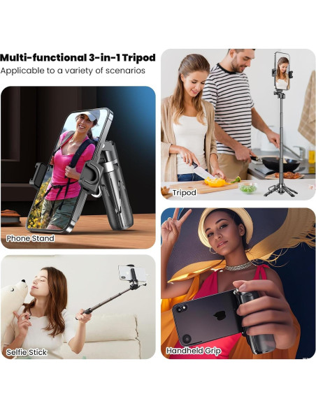 Mini Trípode Selfie YXYaoZhengYiGeYi con Control Remoto Inalámbrico Mini Trípode Selfie YXYaoZhengYiGeYi con Control Remoto Inalámbrico
