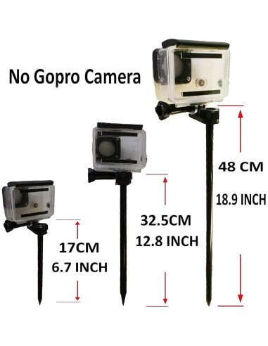Pico de Estaca para Cámara de Acción y Smartphones - Ajustable 48cm