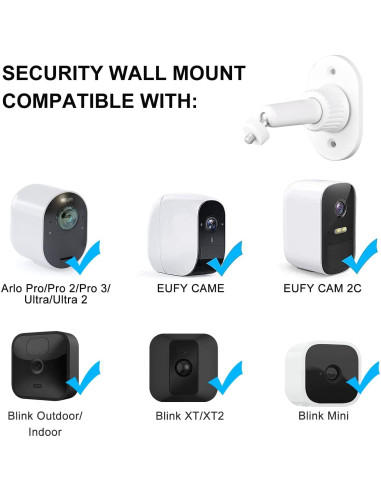 Soporte de Pared Ajustable StartVision para Cámaras Ring y Arlo