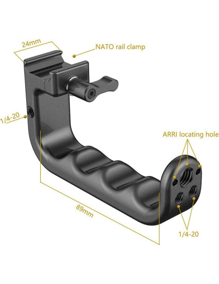 Mango NATO Ergonómico Niceyrig para Cámara de Cine - 105.9g Mango NATO Ergonómico Niceyrig para Cámara de Cine - 105.9g