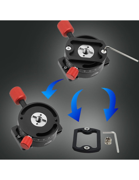 Adaptador de Montaje Rápido SIOTI PU70 para Trípode 10kg Adaptador de Montaje Rápido SIOTI PU70 para Trípode 10kg