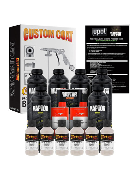 Kit Recubrimiento Cama Camión U-POL Raptor 6L + Pistola Aplicación Kit Recubrimiento Cama Camión U-POL Raptor 6L + Pistola Aplicación