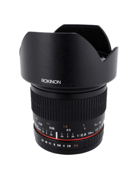 Lente Ultra Gran Angular Rokinon 10mm F2.8 para Canon DSLR Lente Ultra Gran Angular Rokinon 10mm F2.8 para Canon DSLR
