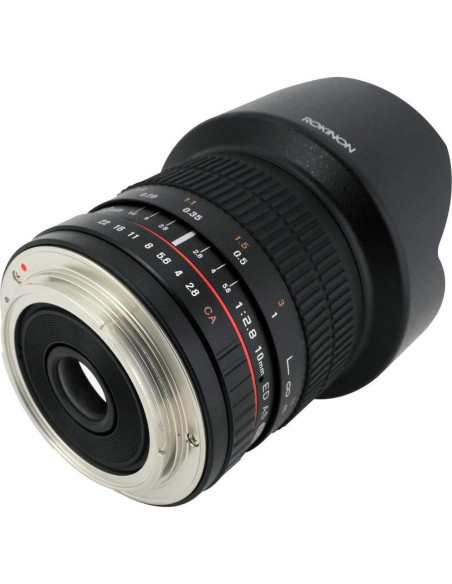 Lente Ultra Gran Angular Rokinon 10mm F2.8 para Canon DSLR Lente Ultra Gran Angular Rokinon 10mm F2.8 para Canon DSLR