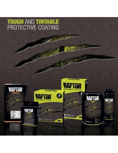Kit Recubrimiento Cama Camión U-POL Raptor 6L + Pistola Aplicación