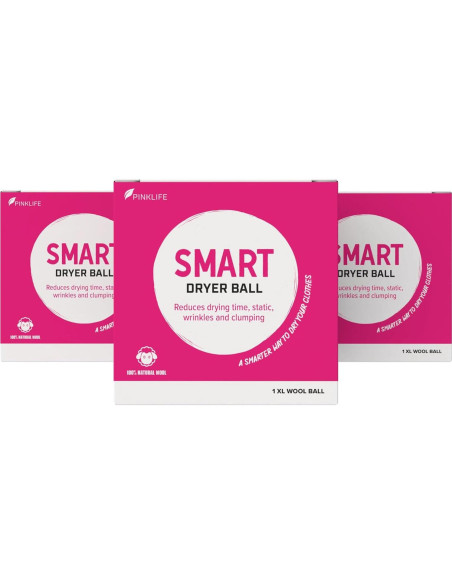 Bolas de Secado Inteligente Pink Formula - Paquete de 3 Bolas de Secado Inteligente Pink Formula - Paquete de 3
