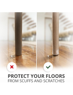 X-Protector 16 PCS Protectores de Suelo Silicona para Muebles 2