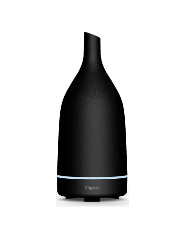 Difusor de Aromaterapia Cliganic Cerámica Negro 100mL LED