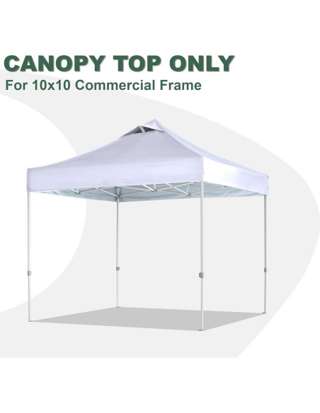 Carpa Plegable 10x10 JANCANOPY Techo Blanco Resistente al Agua Carpa Plegable 10x10 JANCANOPY Techo Blanco Resistente al Agua