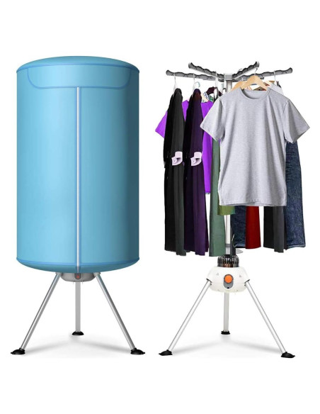 Secadora de Ropa Portátil COSTWAY 23597-CYEP 10kg Azul Secadora de Ropa Portátil COSTWAY 23597-CYEP 10kg Azul