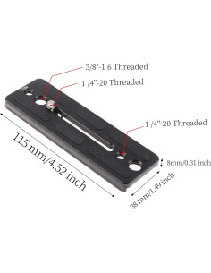 Placa de Liberación Rápida Hersmay 115mm Arca-Swiss para DJI Ronin SC 2