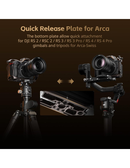 Jaula SmallRig 5258 para Nikon Z5/Z6/Z7 - Aluminio, Placa Arca Jaula SmallRig 5258 para Nikon Z5/Z6/Z7 - Aluminio, Placa Arca