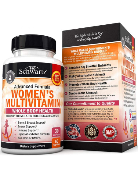 Multivitamina para Mujeres BioSchwartz 60 Cápsulas - Soporte Inmunológico y Salud General Multivitamina para Mujeres BioSchwartz 60 Cápsulas - Soporte Inmunológico y Salud General