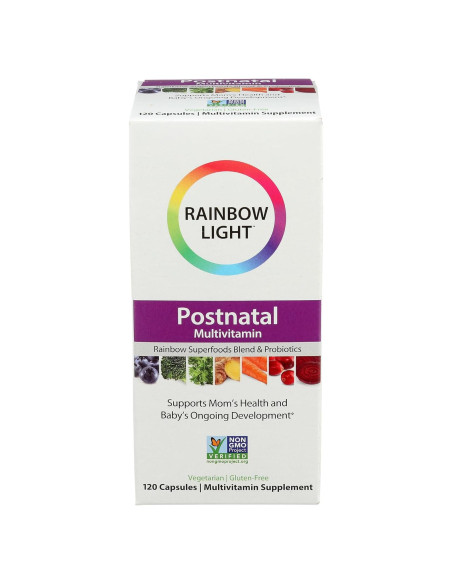 Multivitamina Postnatal Luz Arcoíris 120 Cápsulas 19 Nutrientes Multivitamina Postnatal Luz Arcoíris 120 Cápsulas 19 Nutrientes