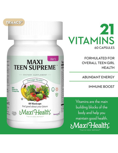 Multivitamina para Niñas Maxi Health HERS 60 Cápsulas
