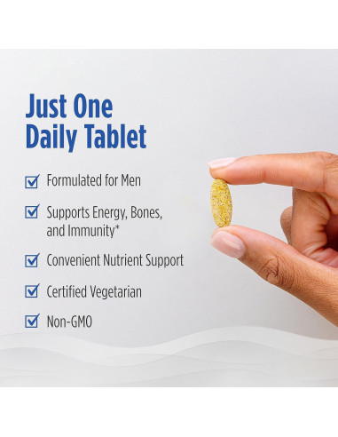 Multivitamina Diaria para Hombres Nordic Naturals - 20 Nutrientes - 30 Tabletas