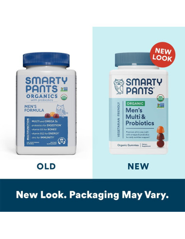SmartyPants Multivitaminas Orgánicas para Hombres y Niños - 120 Gominolas
