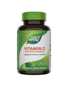 Vitamina C Nature's Way 1000 mg con Bioflavonoides 100 Cápsulas