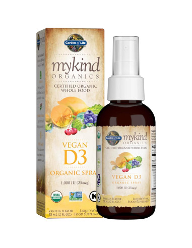 Spray Líquido Vegano Garden of Life D3 1000 UI + C 59 ml