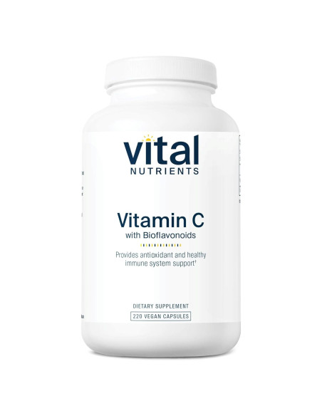 Vitamina C 1000mg con Bioflavonoides Nutrientes Vitales 220 Cápsulas Vitamina C 1000mg con Bioflavonoides Nutrientes Vitales 220 Cápsulas